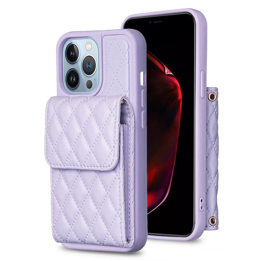 BF22-Style For iPhone 13 Pro Kickstand Phone Cover PU Leather Coated TPU Card Slots Phone Case BF22-Style For iPhone 13 Pro Kickstand Phone Cover PU Leather Coated TPU Card Slots Phone Case